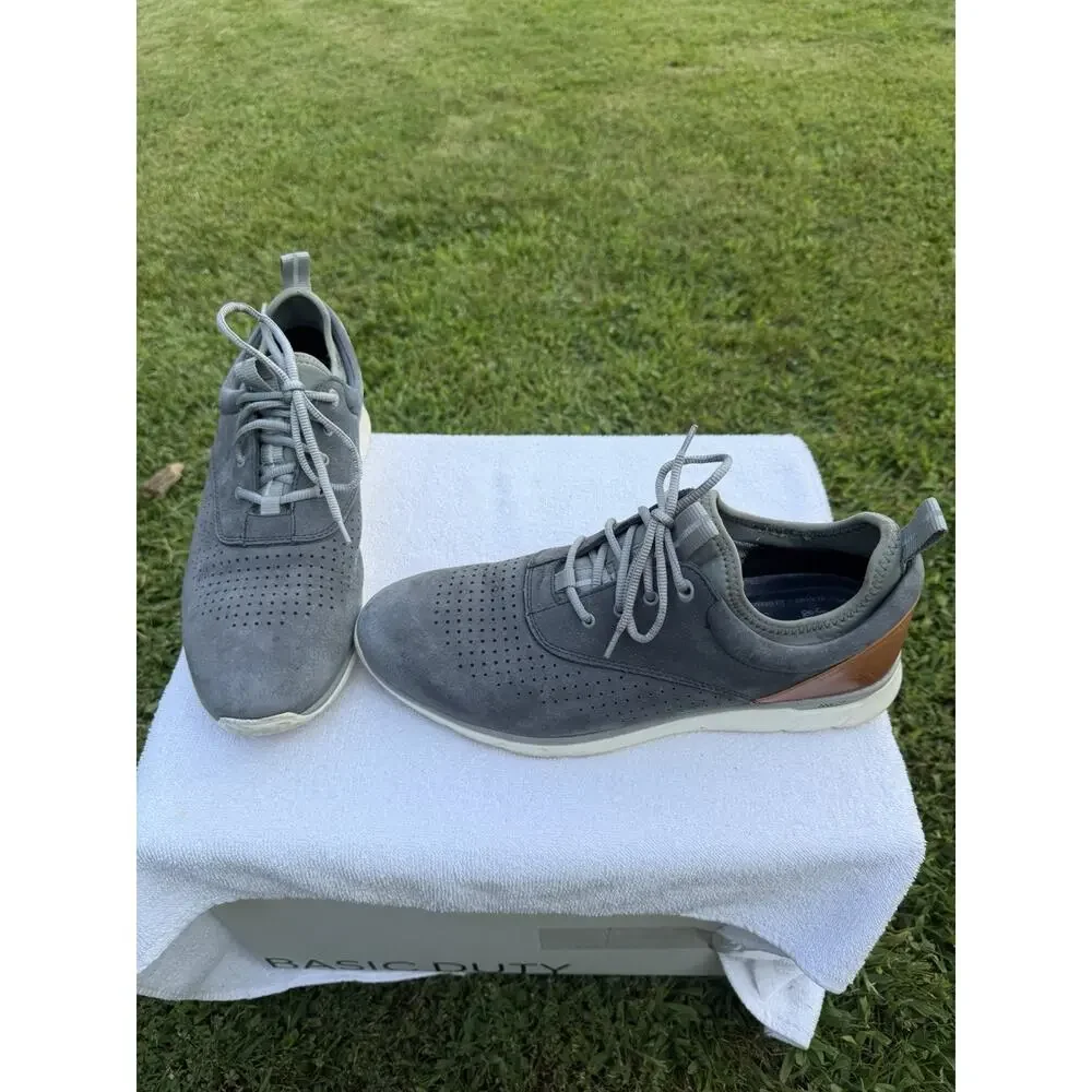 Johnston & Murphy XC4 Men's Gray Leather Lace-Up Waterproof Sneaker 10 M